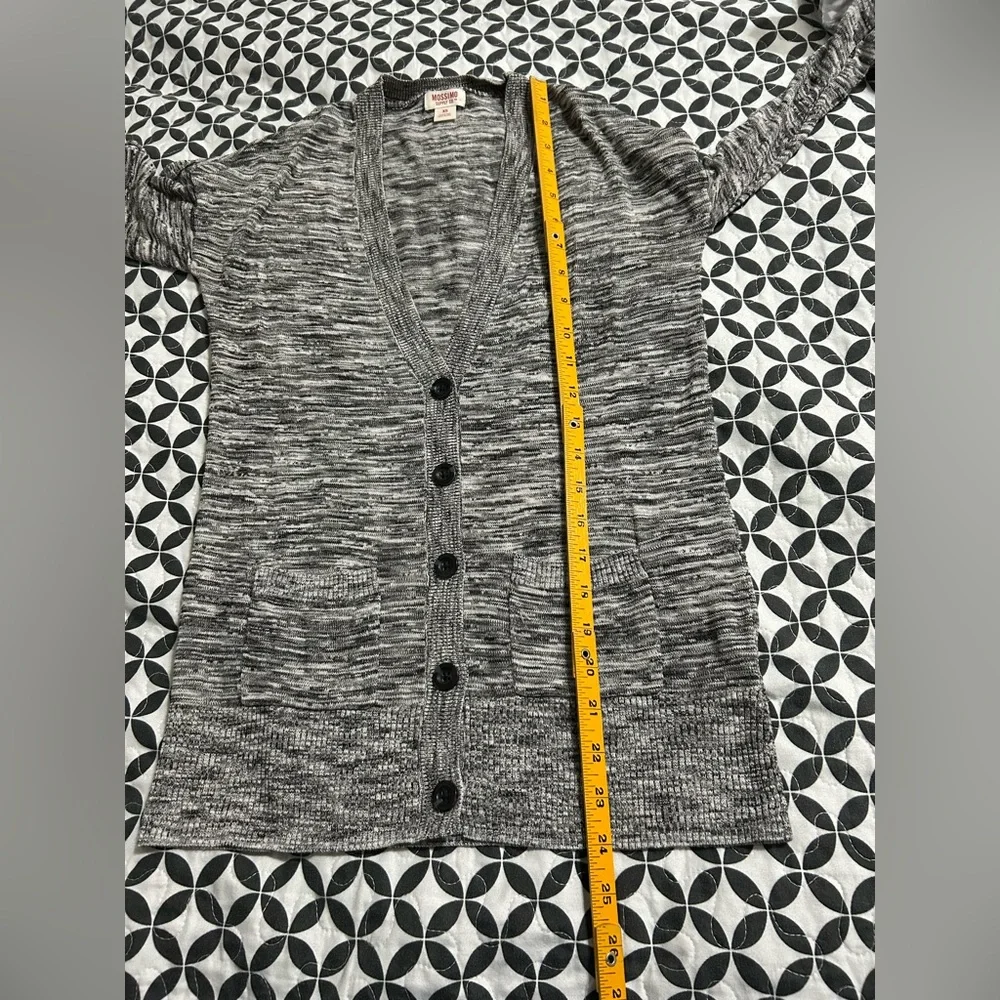 Mossimo Cardigan XS | Gray Marled V Neck Button Front Cozy Knit
